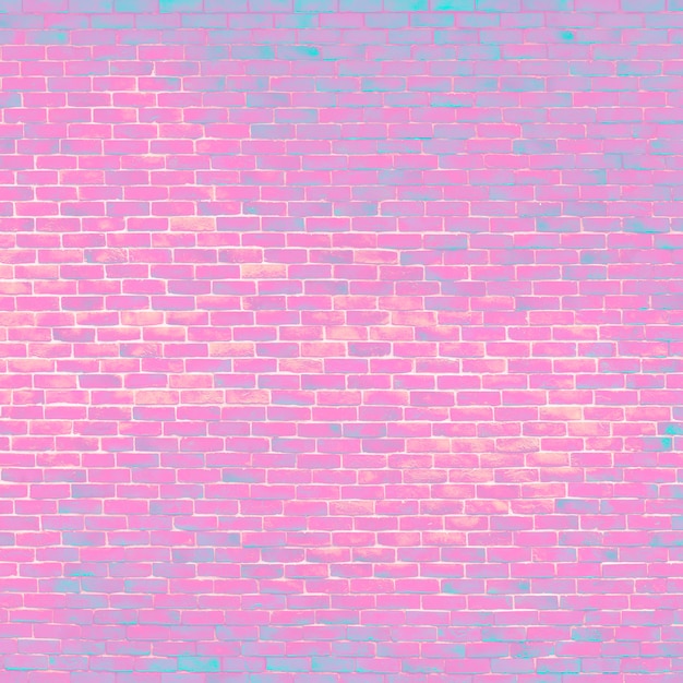 Bright pink brick background