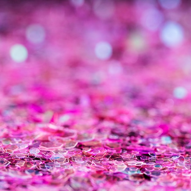 Free photo bright pink glitter