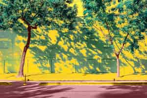 Free photo bright pop park landscape