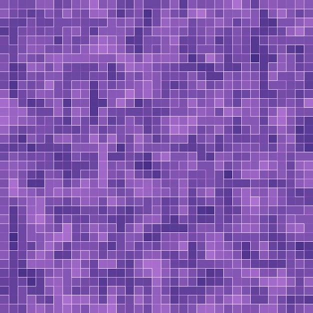 Bright purple square mosaic for textural background.