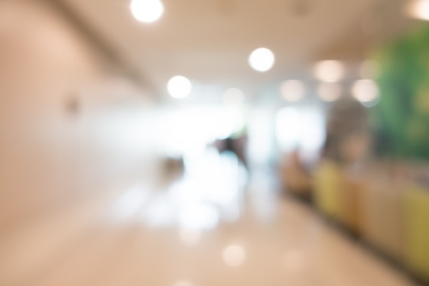 Bright view of an hospital corridor