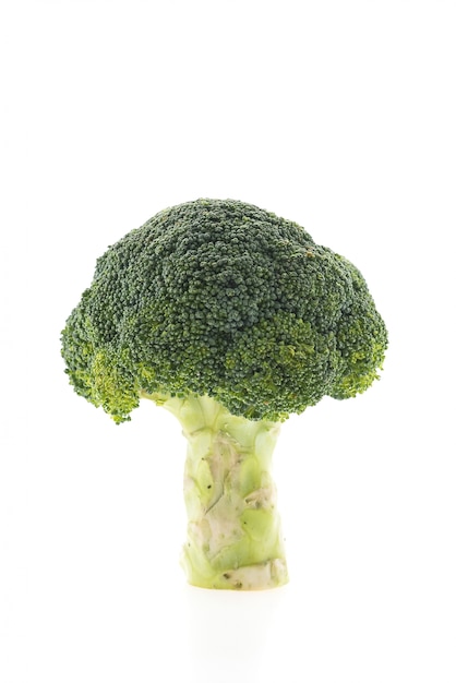 Broccoli with white background