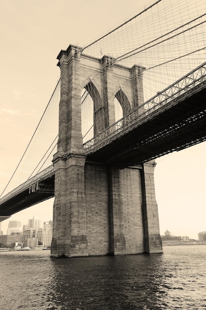 Brooklyn Bridge black and white