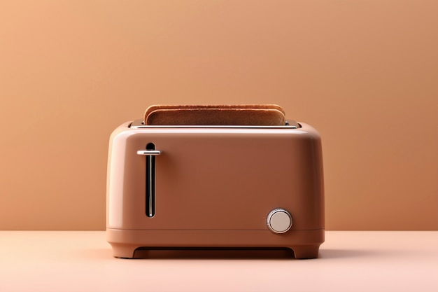 Free photo brown retro electronic toaster  device