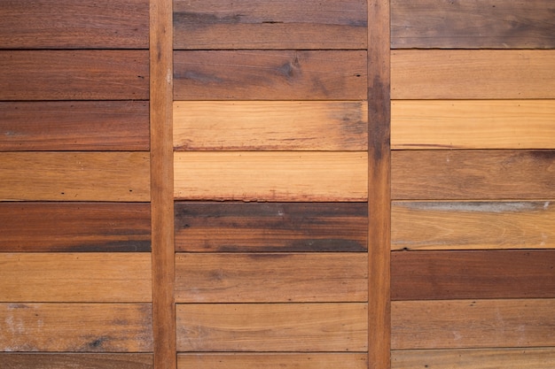 Free Photo brown wood plank wall texture background