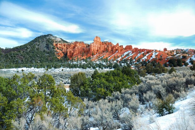 Bryce Canyon National Park with snow