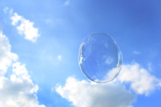 Free photo a bubble in the sky