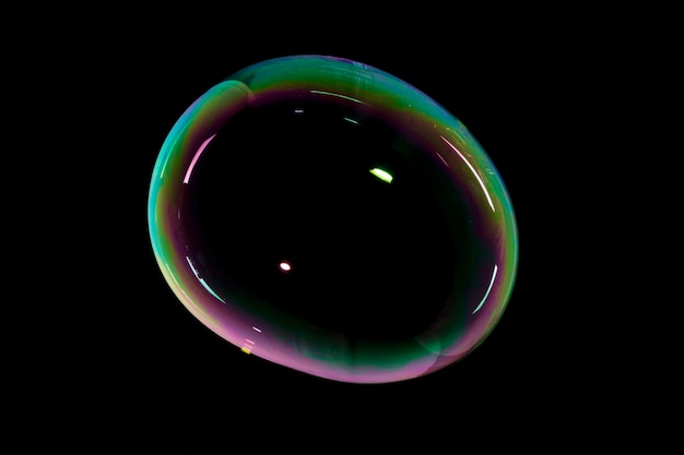 Free Photo bubbles on black background