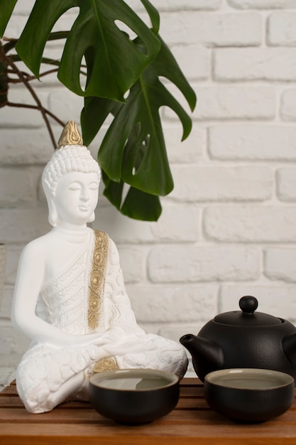 Buddha figurine still life