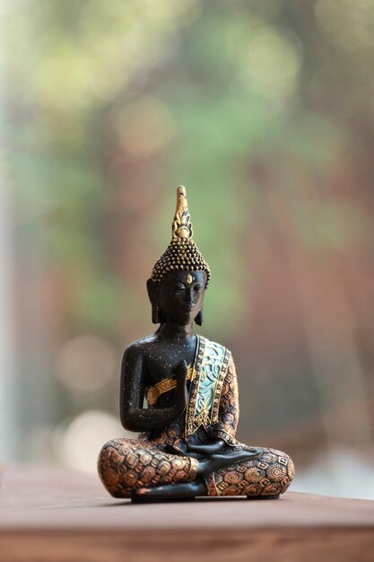 Buddha figurine still life