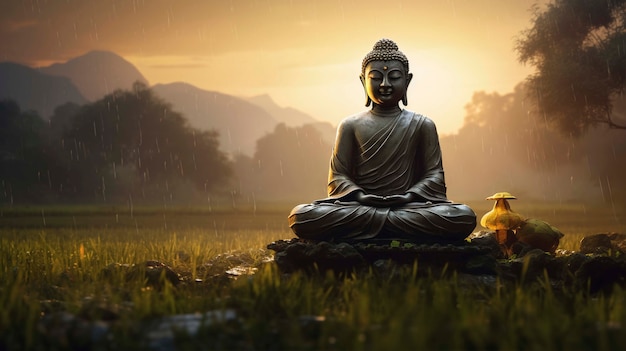 Free Photo buddha  statue in nature