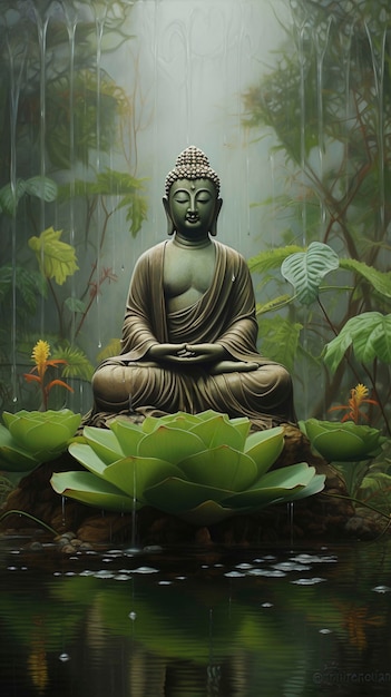 Buddha  statue in nature