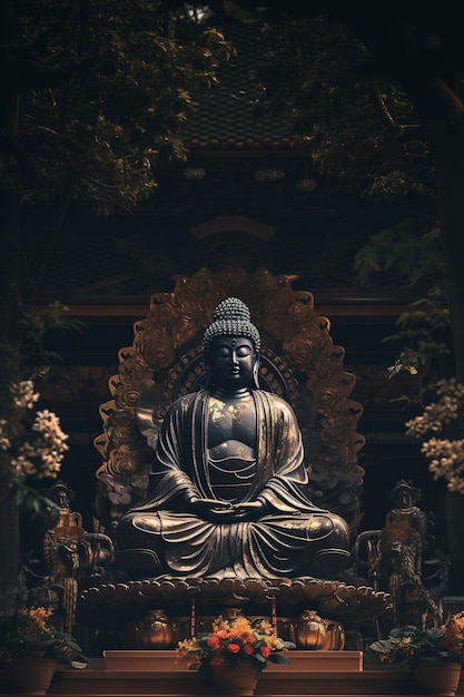 Free Photo buddha statue for spirituality and zen