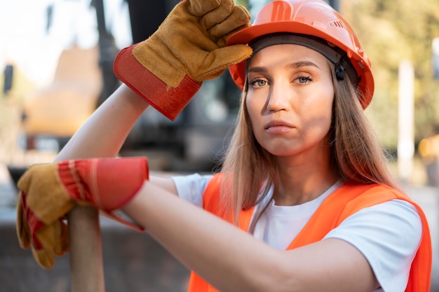 Free Photo building and construction worker on the site