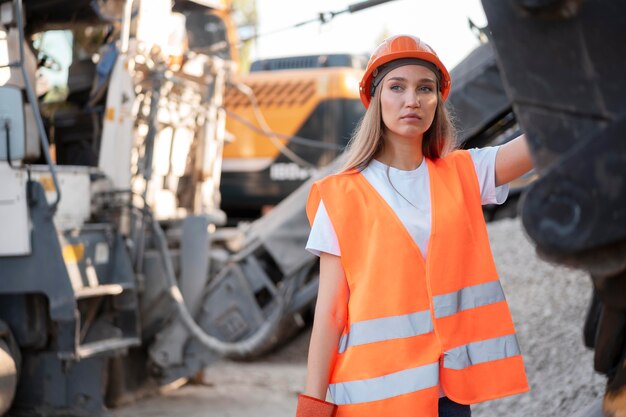 Building and construction worker on the site