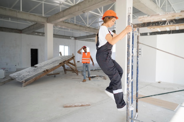 Free Photo building and construction worker on the site