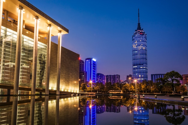 Building in the night