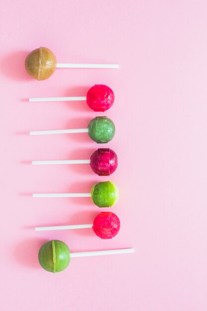 Bunch of tasty lollipops