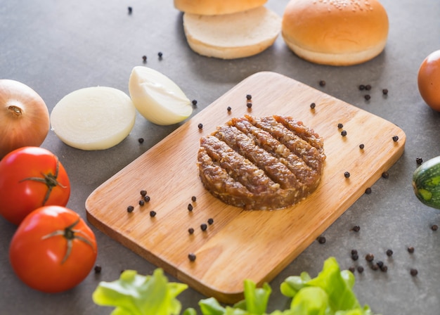 Free photo burger ingredients