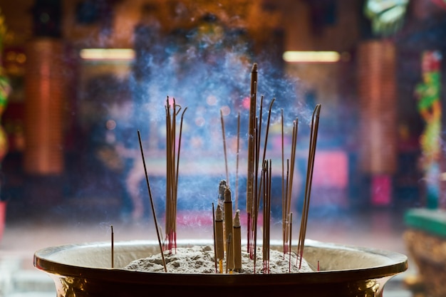 Free photo burning incense