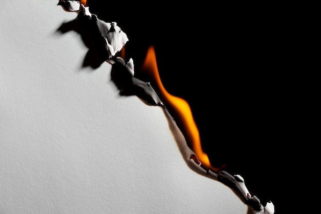 Free Photo burning paper background still life