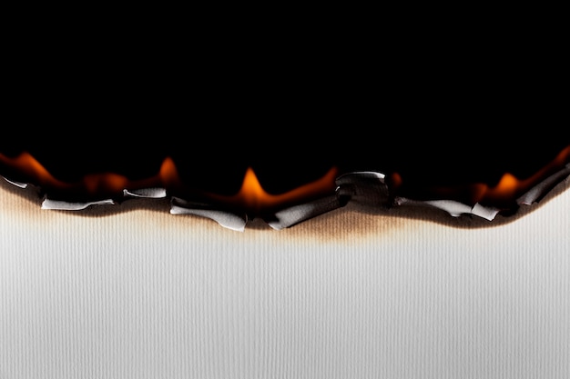 Free photo burning paper background still life