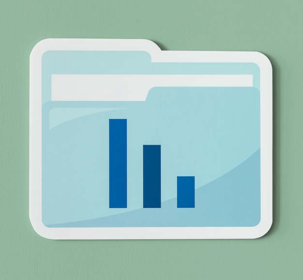 Free photo business analysis report folder icon