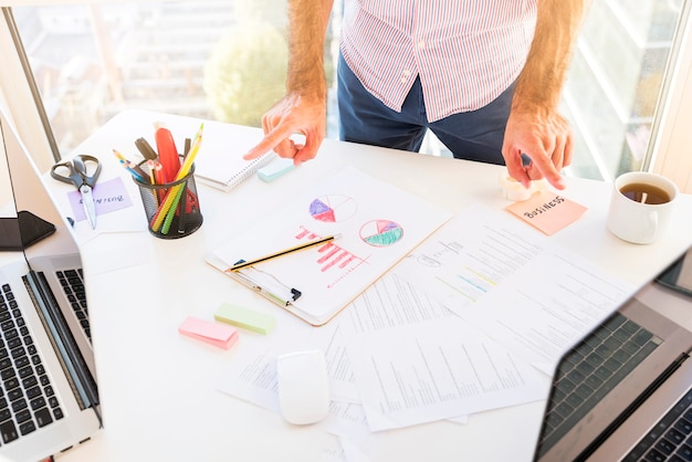 Business man working in a office