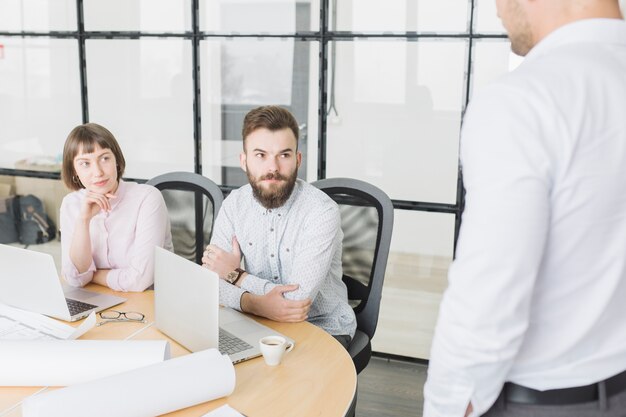 Business people at meeting