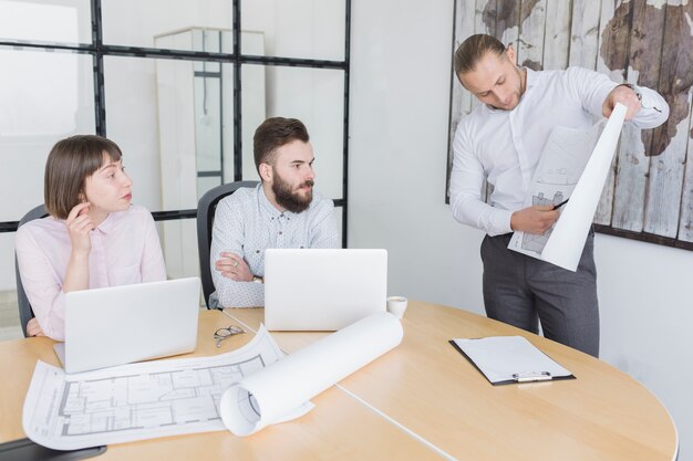 Business people at meeting