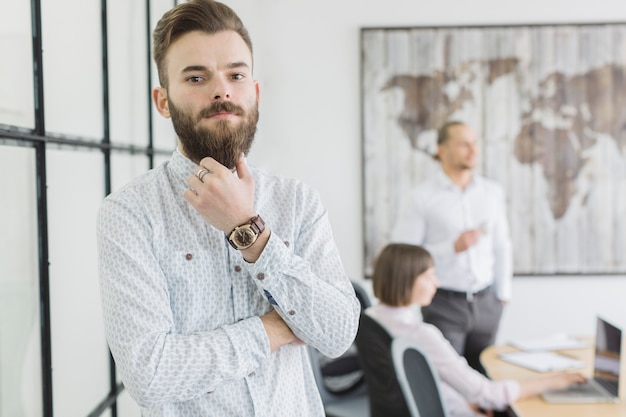 Free photo business people in office