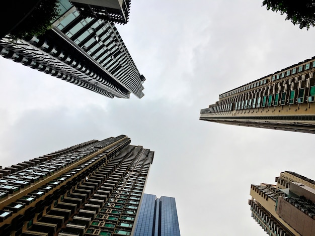 Business Skyscapers Buildings Bottom Up Shot