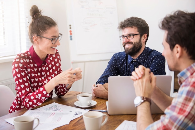 Free Photo business team working at office