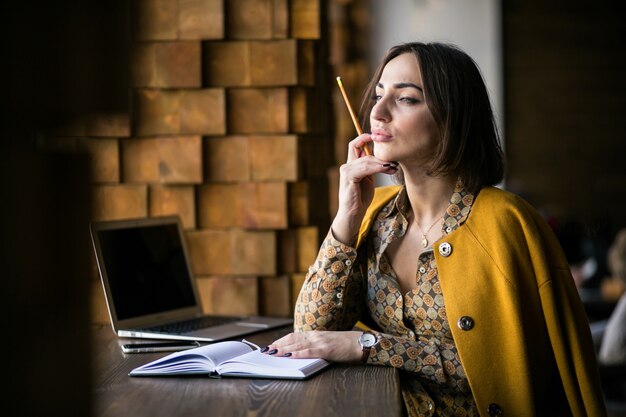 Business woman working