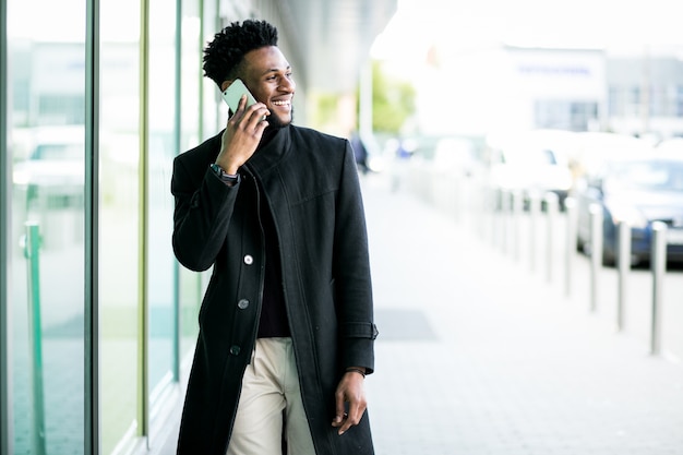 businessman man african happy american