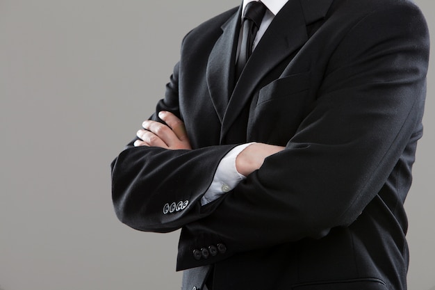 Businessman's torso in suit