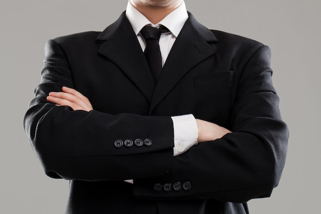 Businessman's torso in suit