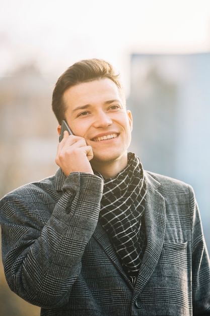 Businessman talking