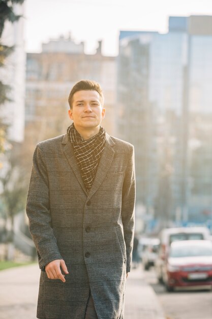 Businessman walking