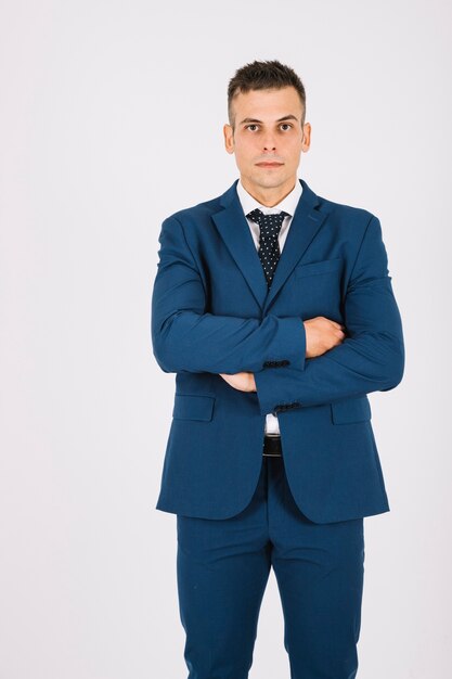 Businessman with arms crossed