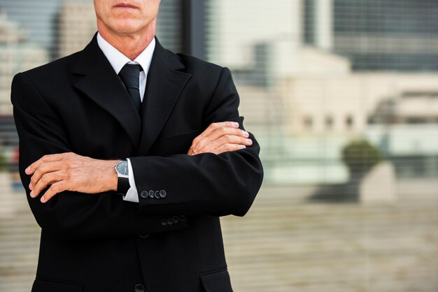 Businessman with crossed arms