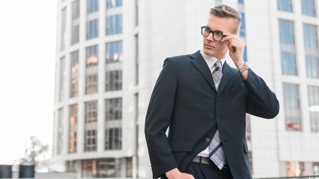 Businessman with glasses