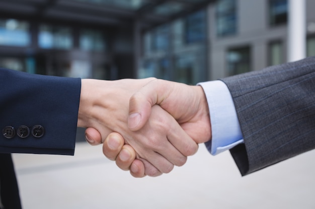 Businesspeople shaking hands