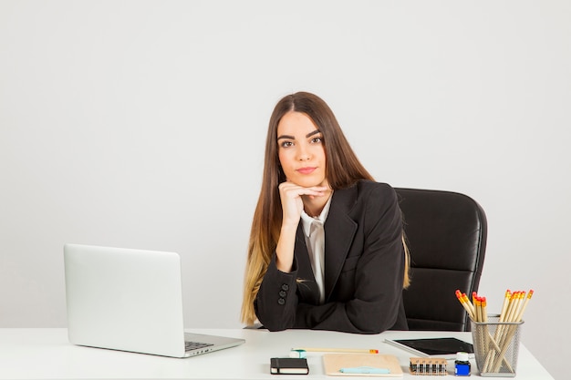 Businesswoman waiting for the meeting