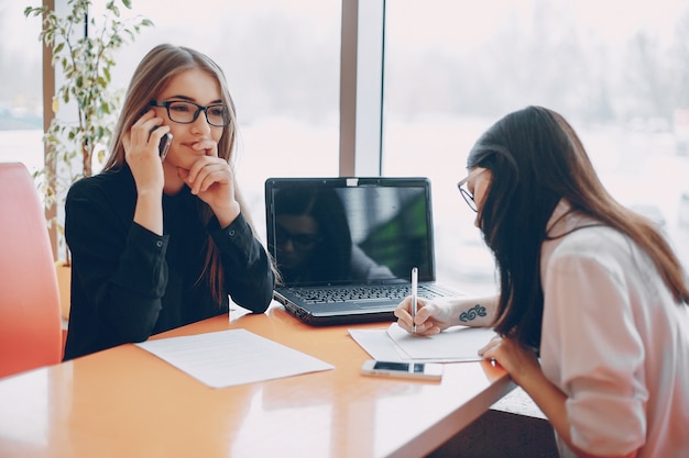 businesswomen in office