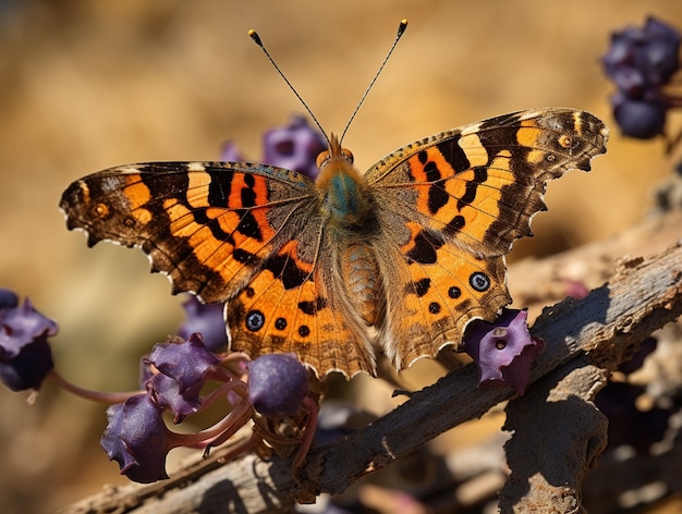 Free Photo butterfly on blossom