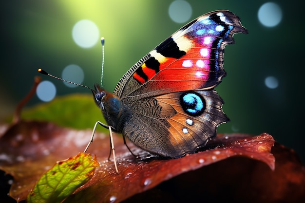 Free Photo butterfly on plant