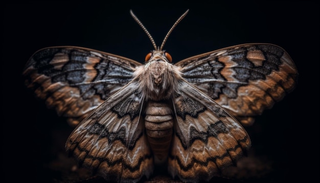 Free photo butterfly wing in selective focus generated by ai