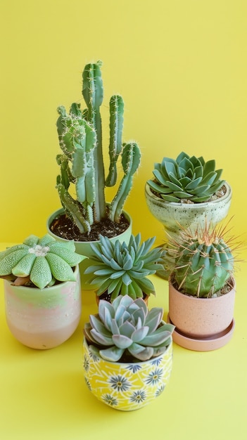 Cactus plant earth tones still life