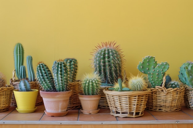 Cactus plant in pot still life